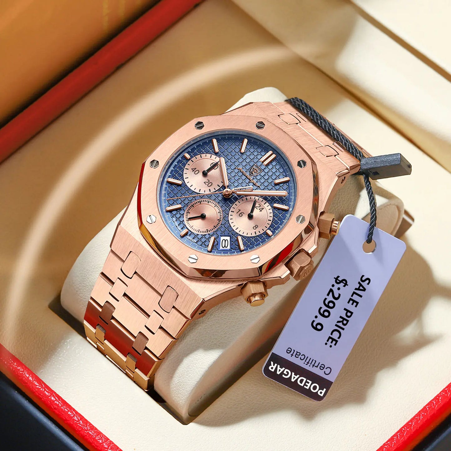 Reloj de cuarzo suizo POEDAGAR