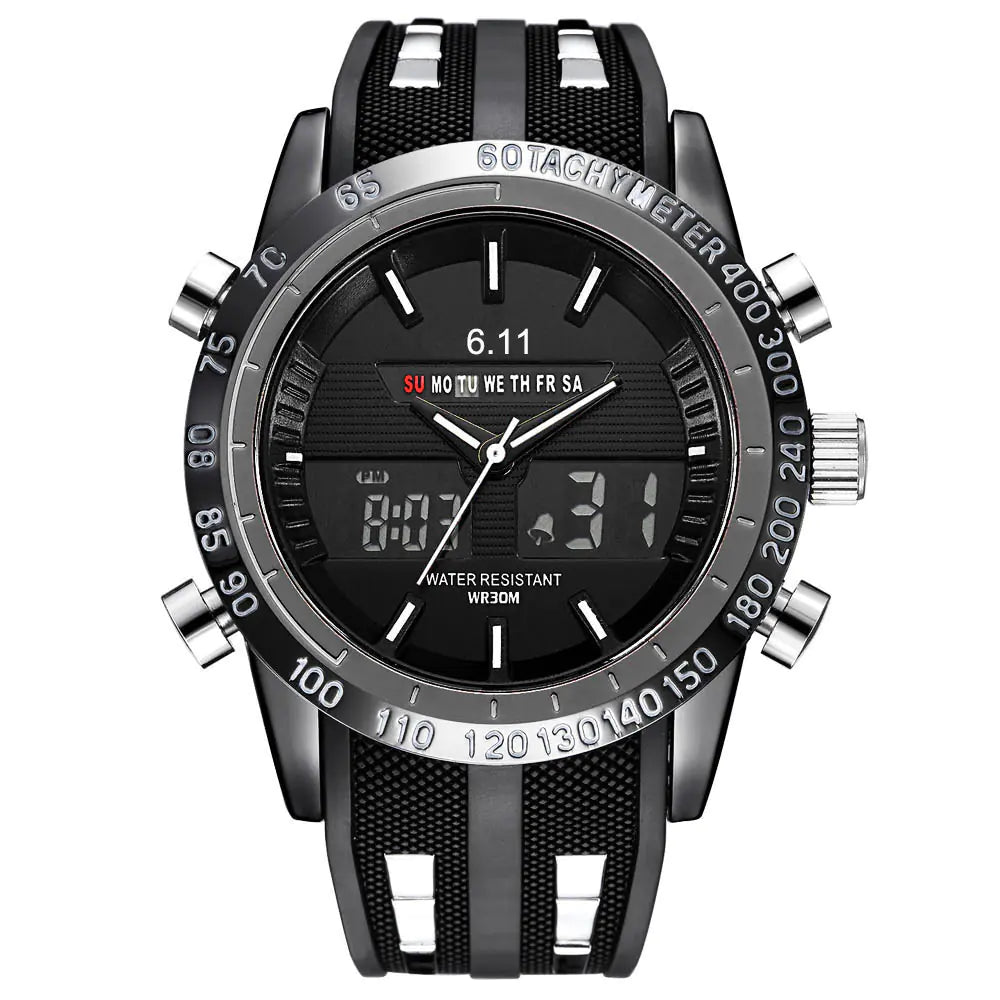 Reloj de cuarzo LED de silicona GOTACHYMETER