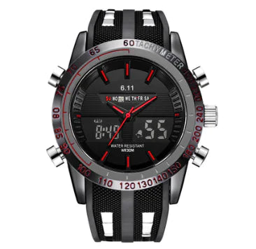Reloj de cuarzo LED de silicona GOTACHYMETER