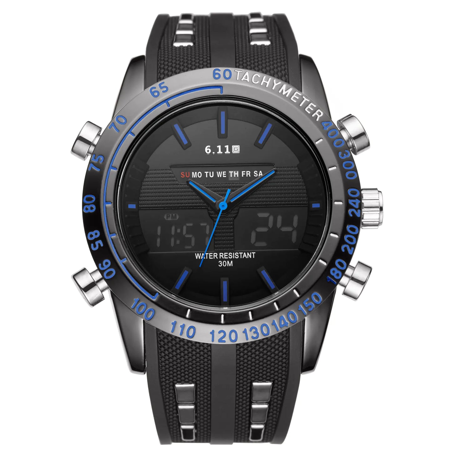 Reloj de cuarzo LED de silicona GOTACHYMETER