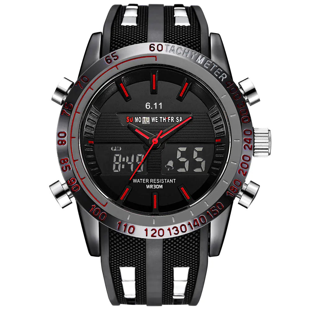 Reloj de cuarzo LED de silicona GOTACHYMETER