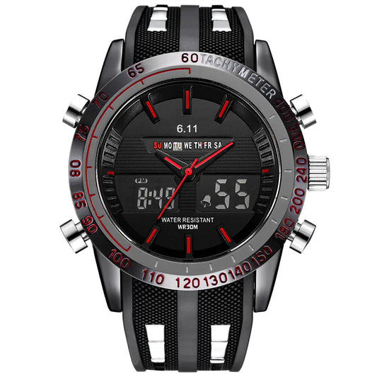 Reloj de cuarzo LED de silicona GOTACHYMETER